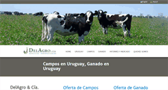 Desktop Screenshot of delagro.com.uy